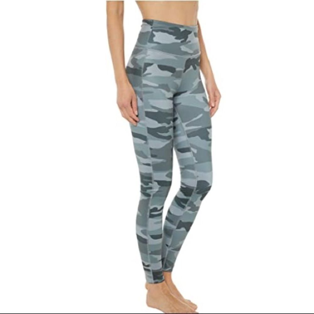 Splendid Studio Camo Green High Waist Legging LG